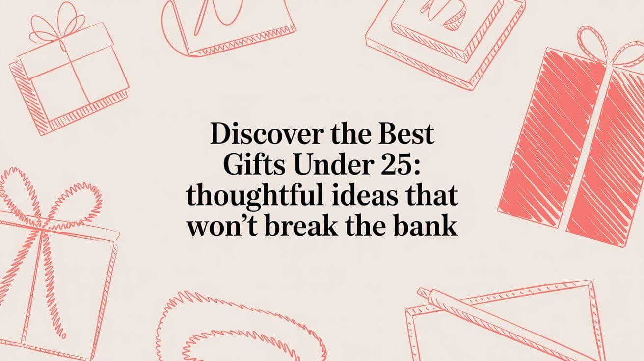 Discover the best gifts under 25: Thoughtful ideas that won't break the bank