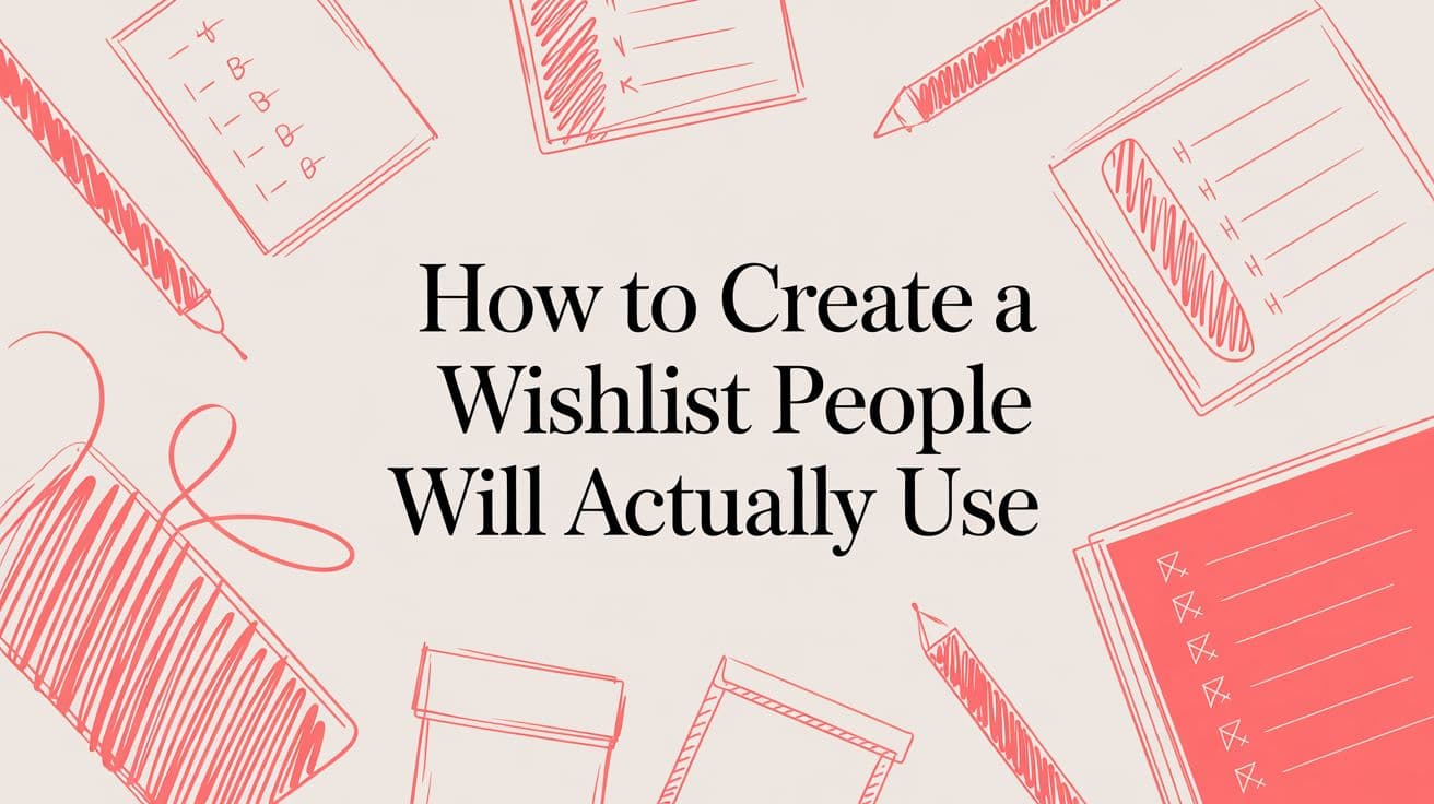 How to Create a Wishlist People Will Actually Use
